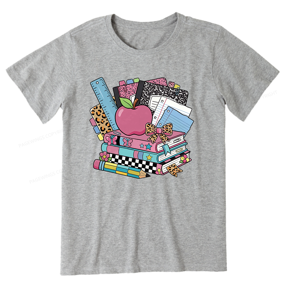 Pagewing Retro School16219 Bookish Unisex Classic T-shirt