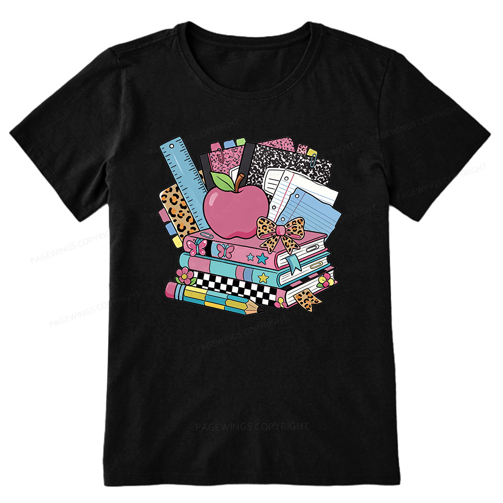 Pagewing Retro School16219 Bookish Unisex Classic T-shirt