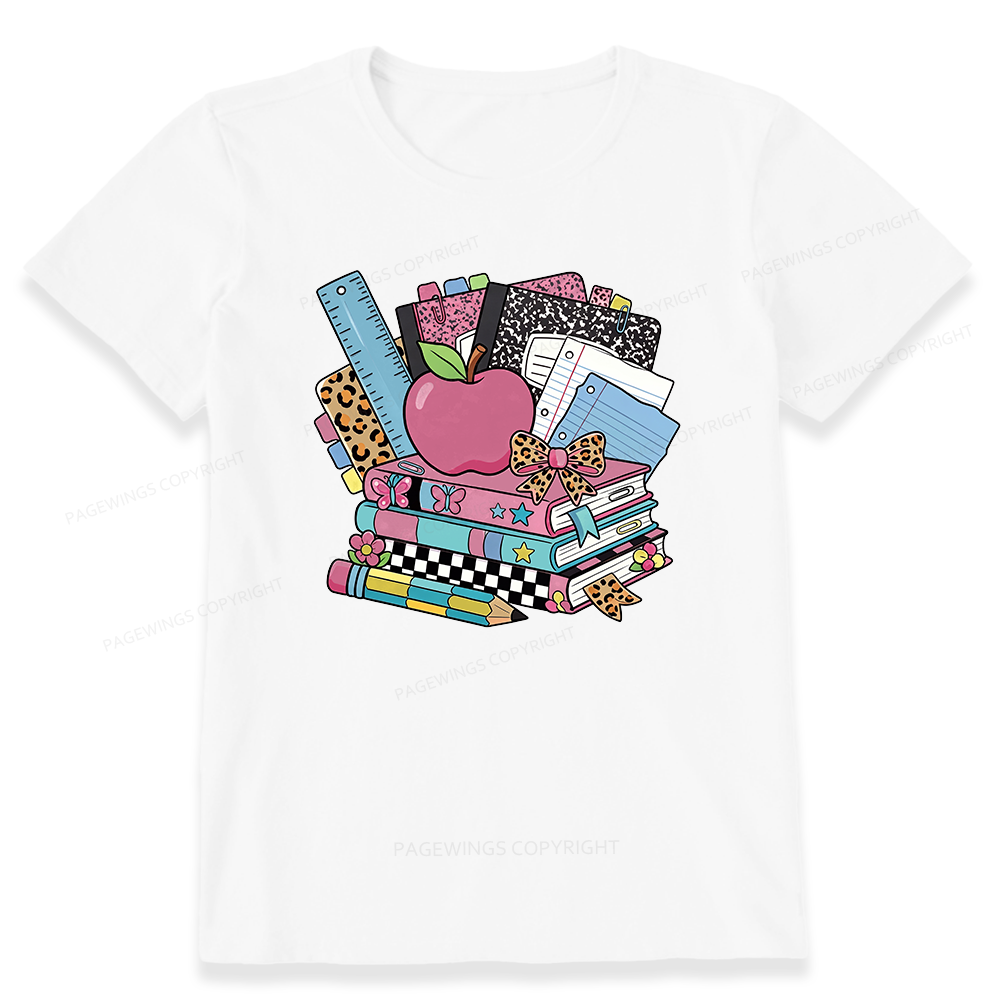 Pagewing Retro School16219 Bookish Unisex Classic T-shirt