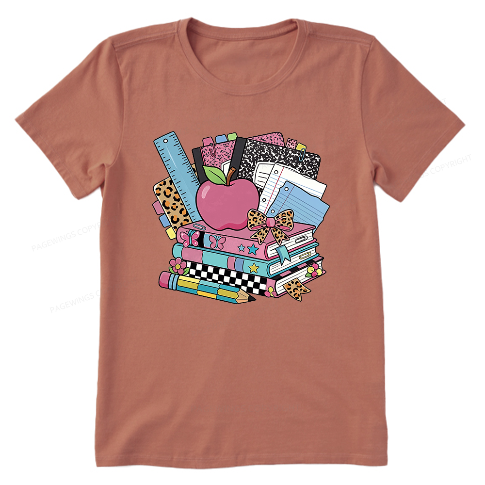 Pagewing Retro School16219 Bookish Unisex Classic T-shirt