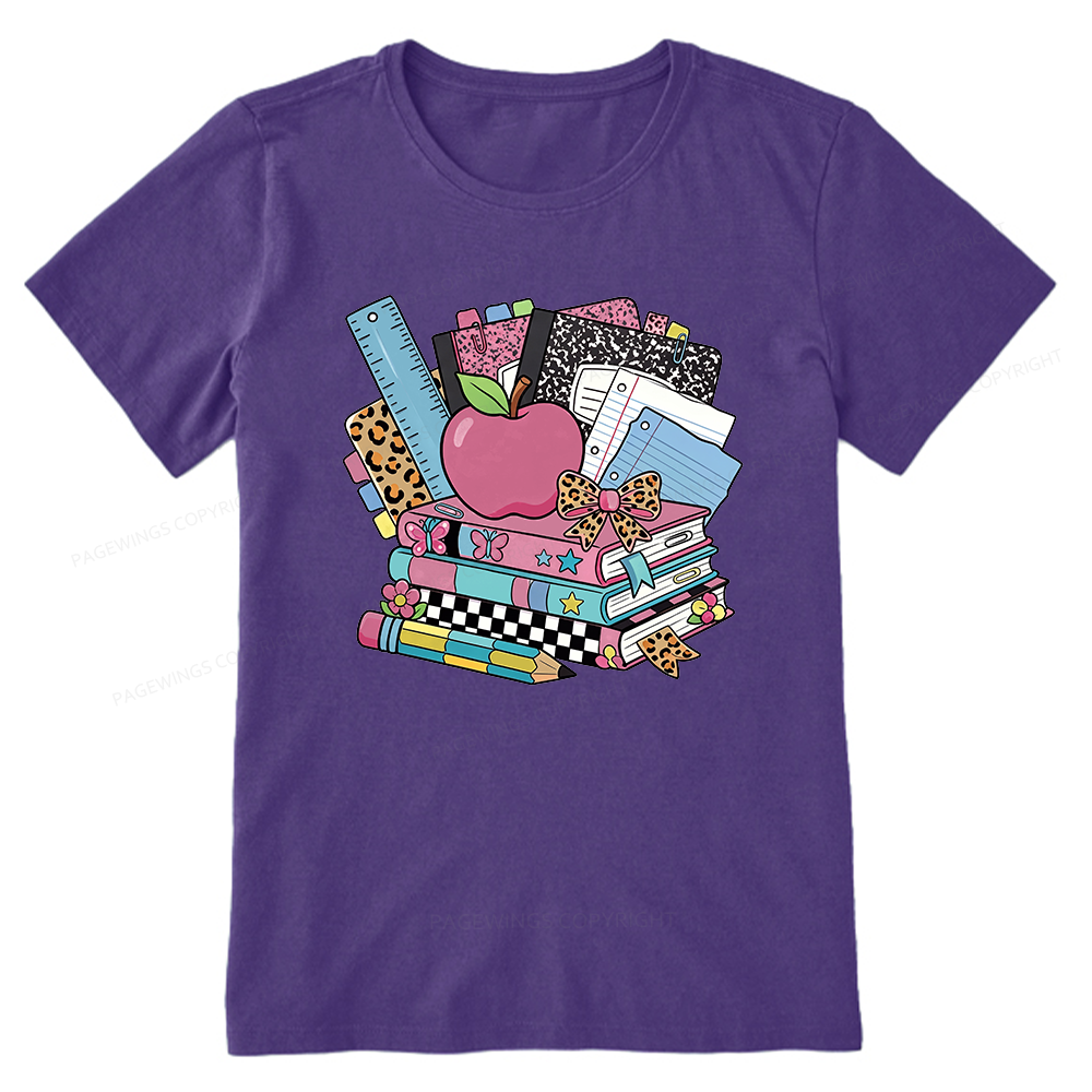 Pagewing Retro School16219 Bookish Unisex Classic T-shirt