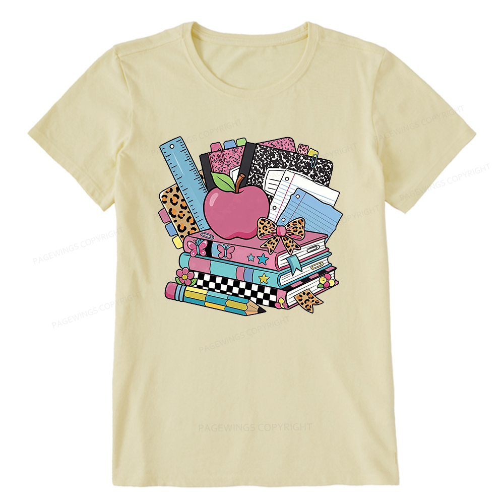 Pagewing Retro School16219 Bookish Unisex Classic T-shirt