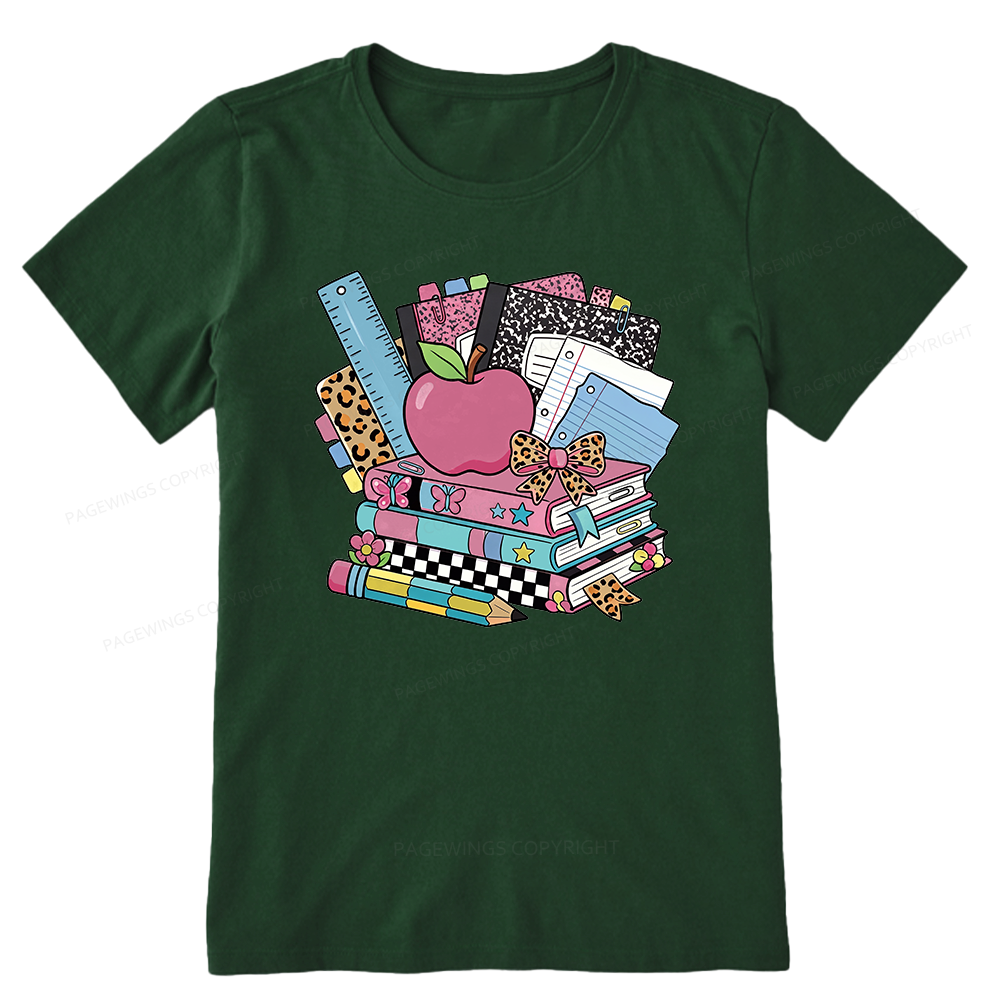 Pagewing Retro School16219 Bookish Unisex Classic T-shirt