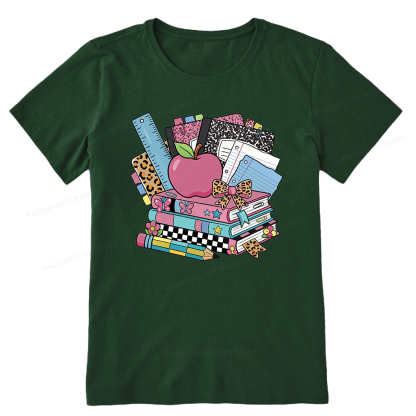 Pagewing Retro School16219 Bookish Unisex Classic T-shirt