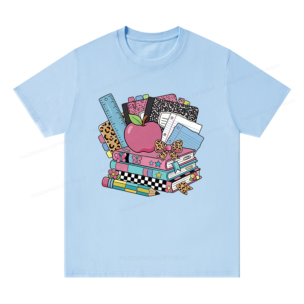 Pagewing Retro School16219 Bookish Unisex Classic T-shirt