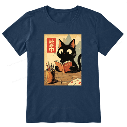 Pagewing Cats Reading16152 Bookish Unisex Classic T-shirt