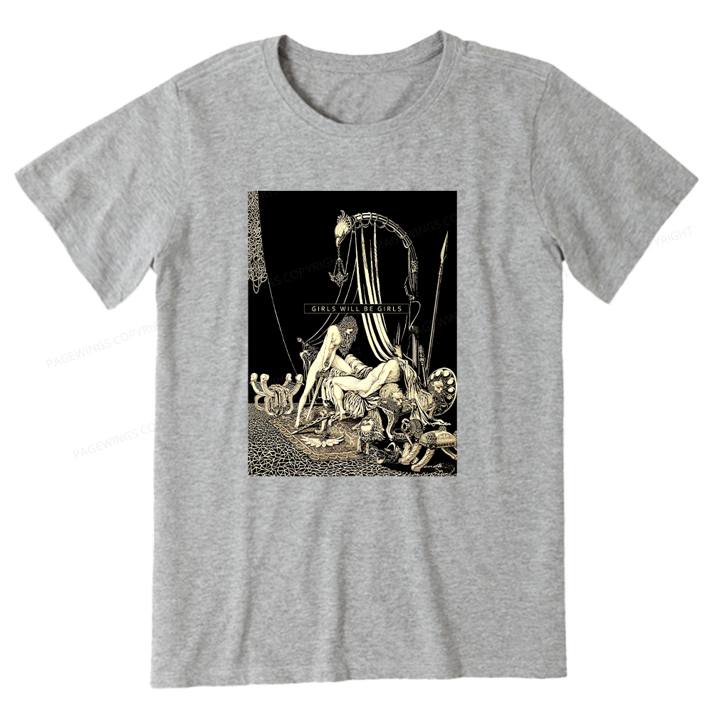 Pagewing Girls Will Be Girls16153 Bookish Unisex Classic T-shirt