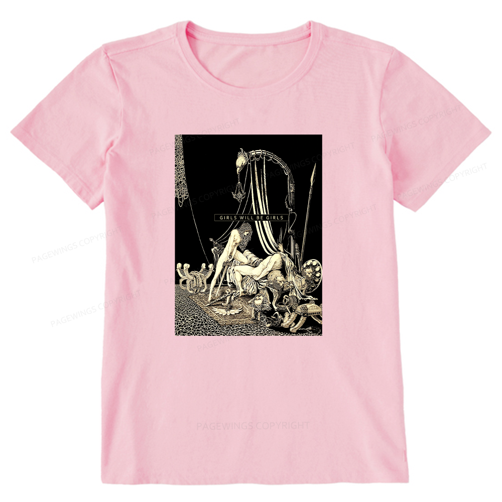Pagewing Girls Will Be Girls16153 Bookish Unisex Classic T-shirt