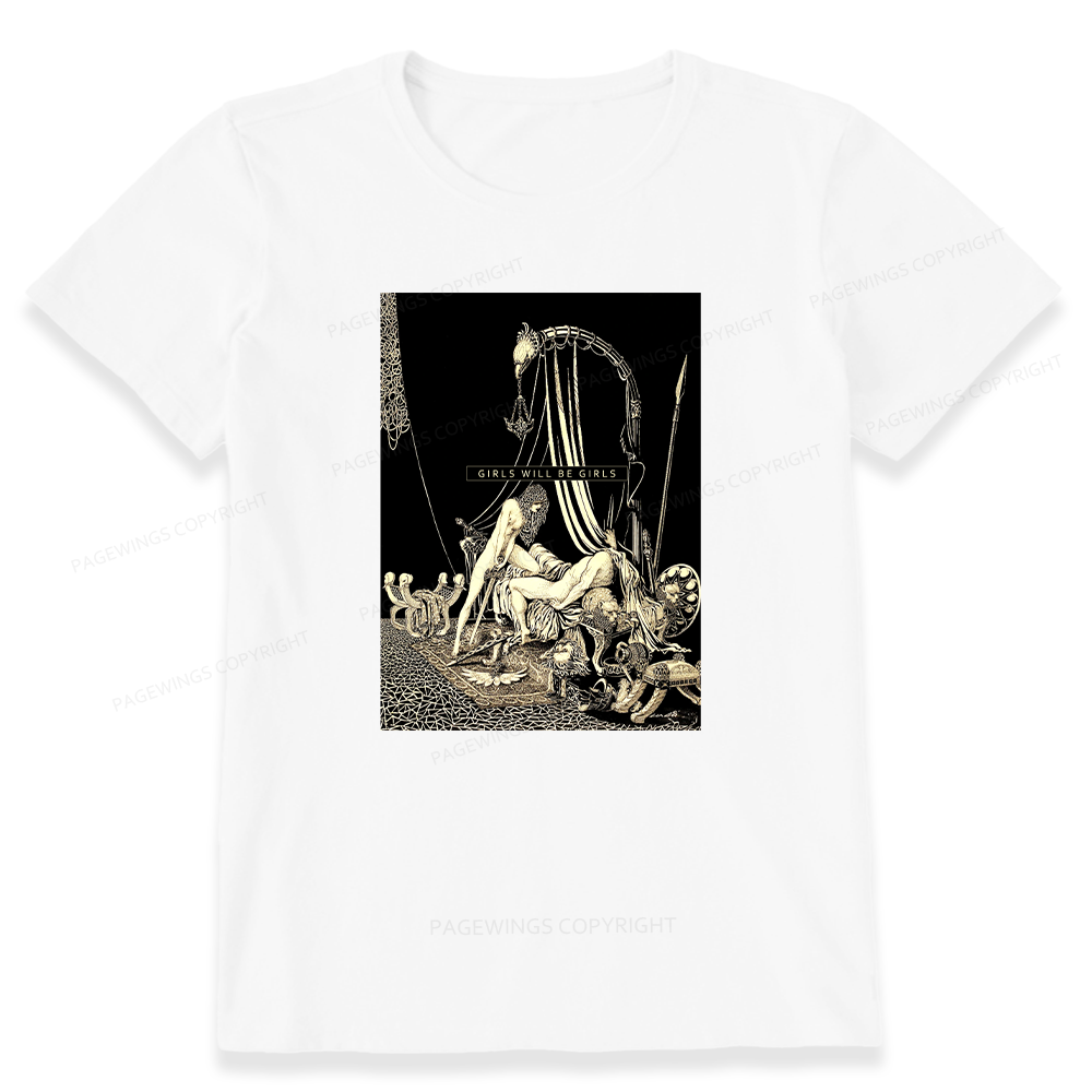 Pagewing Girls Will Be Girls16153 Bookish Unisex Classic T-shirt