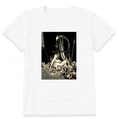 Pagewing Girls Will Be Girls16153 Bookish Unisex Classic T-shirt