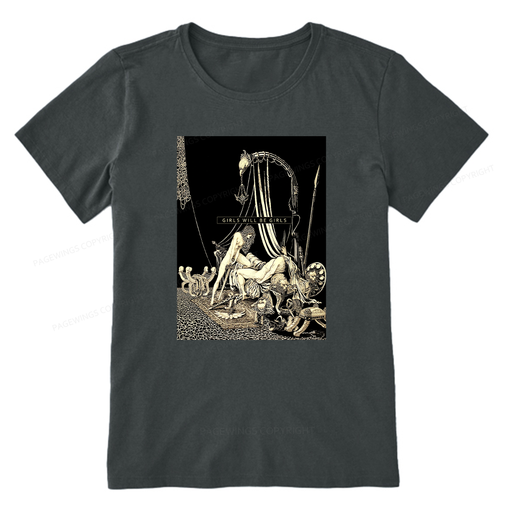 Pagewing Girls Will Be Girls16153 Bookish Unisex Classic T-shirt