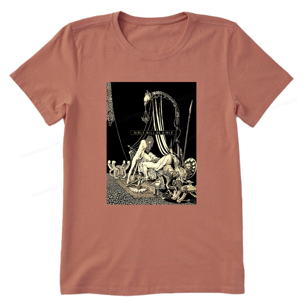 Pagewing Girls Will Be Girls16153 Bookish Unisex Classic T-shirt