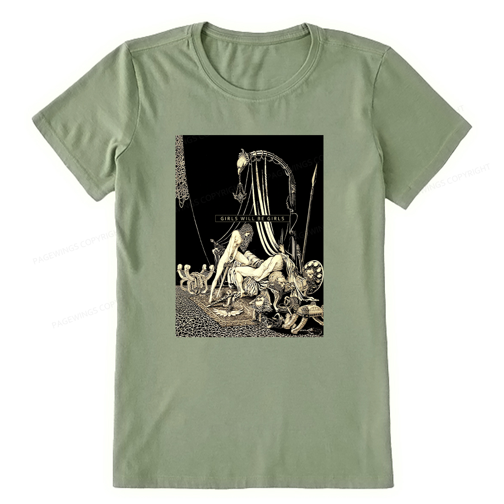 Pagewing Girls Will Be Girls16153 Bookish Unisex Classic T-shirt