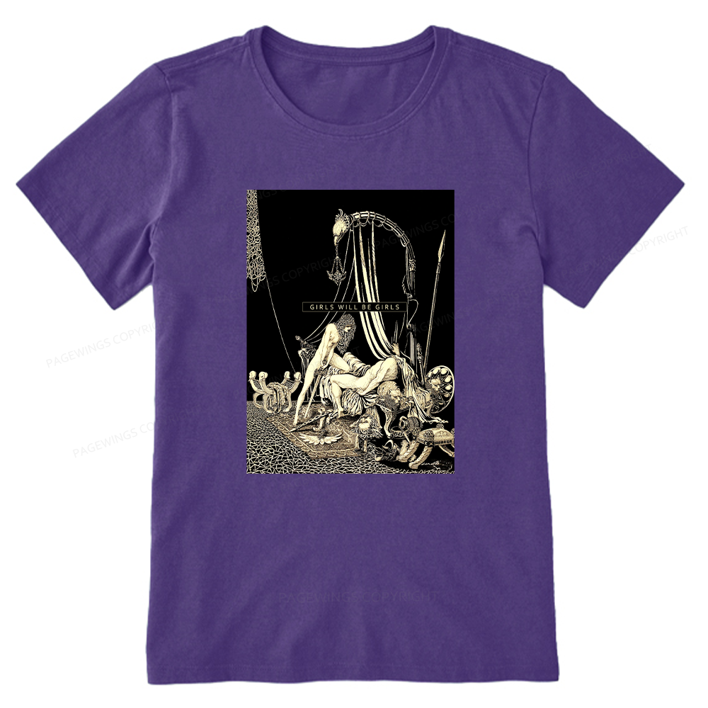 Pagewing Girls Will Be Girls16153 Bookish Unisex Classic T-shirt