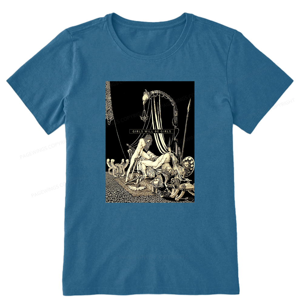 Pagewing Girls Will Be Girls16153 Bookish Unisex Classic T-shirt
