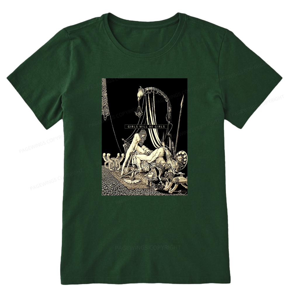 Pagewing Girls Will Be Girls16153 Bookish Unisex Classic T-shirt