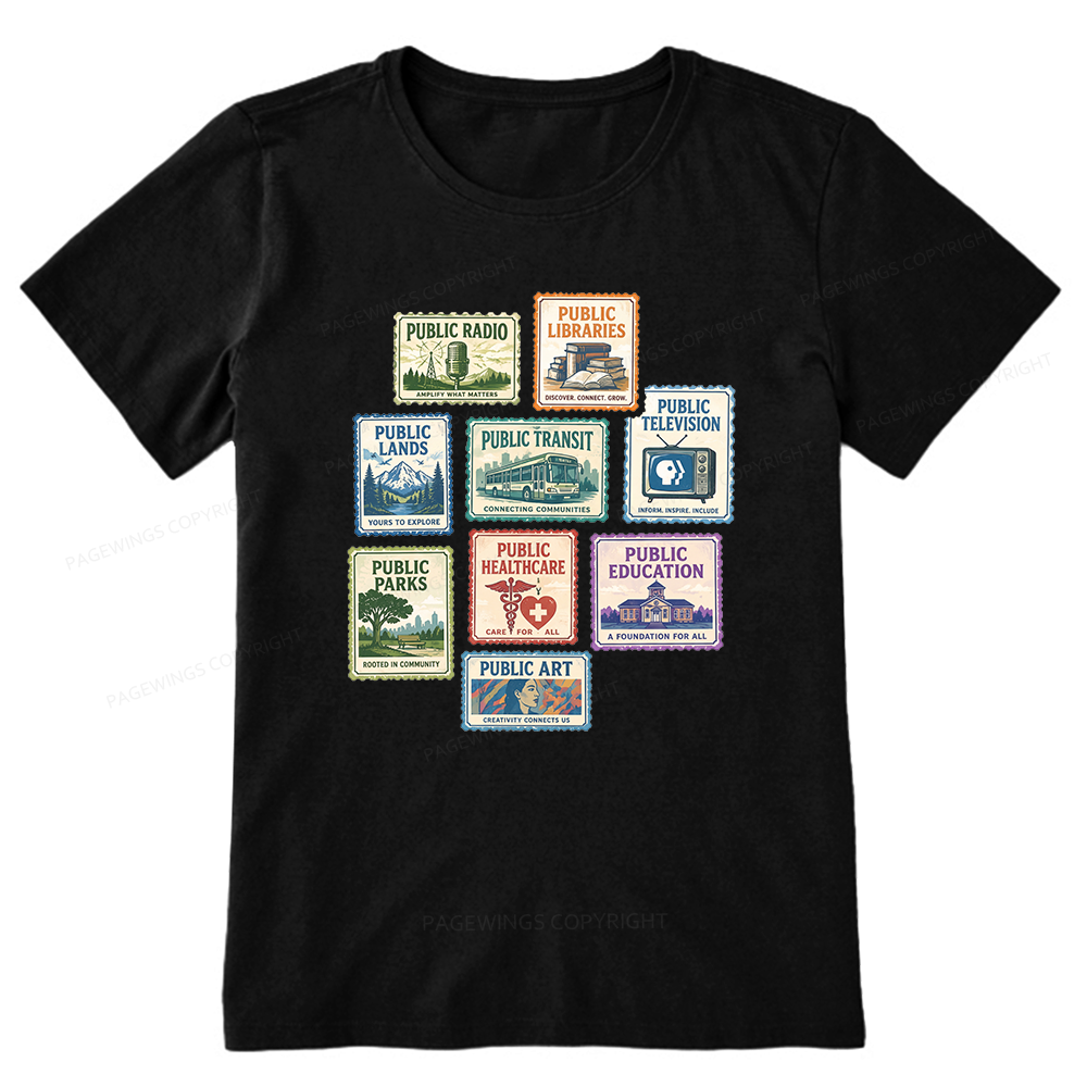 Pagewing Public Libraries16186 Bookish Unisex Classic T-shirt