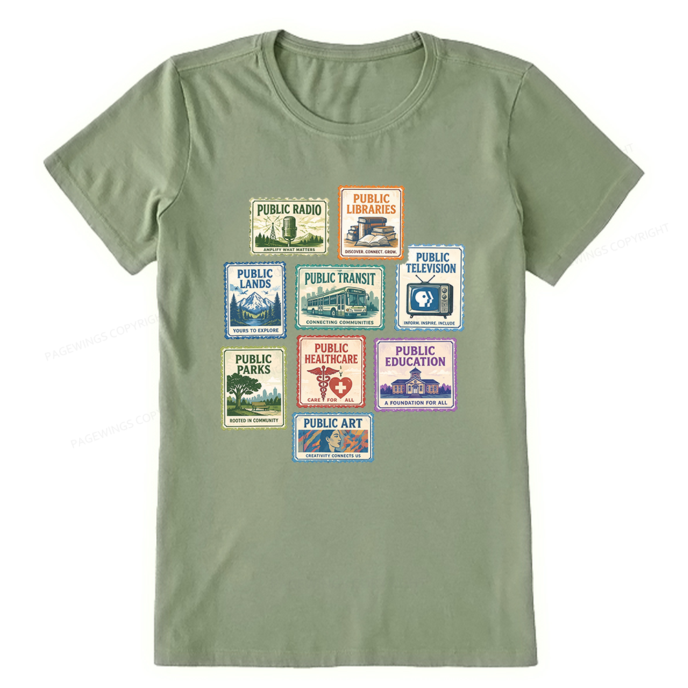 Pagewing Public Libraries16186 Bookish Unisex Classic T-shirt