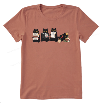 Pagewings Black Cat Teacher16272 Bookish Unisex Classic T-shirt