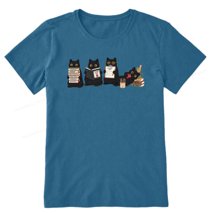 Pagewings Black Cat Teacher16272 Bookish Unisex Classic T-shirt