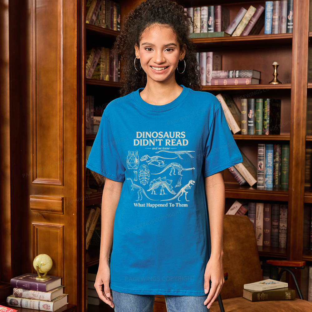 Pagewings Dinosaurs Didn’t Read16236 Bookish Unisex Classic T-shirt