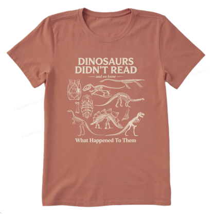 Pagewings Dinosaurs Didn’t Read16236 Bookish Unisex Classic T-shirt
