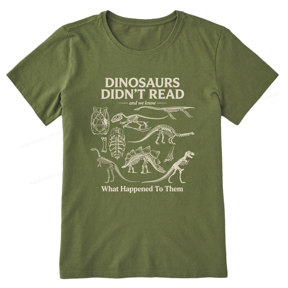 Pagewings Dinosaurs Didn’t Read16236 Bookish Unisex Classic T-shirt