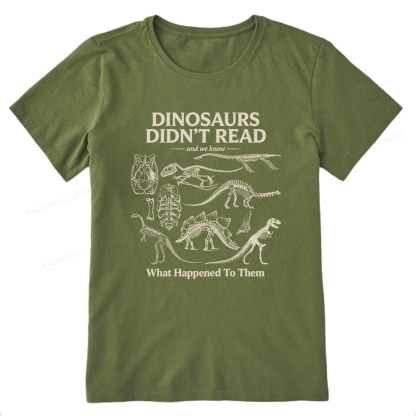 Pagewings Dinosaurs Didn’t Read16236 Bookish Unisex Classic T-shirt