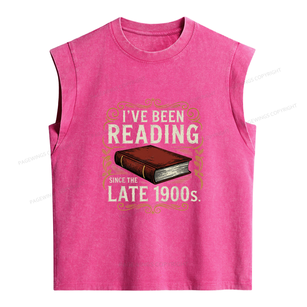 Pagewings I've Been Reading Women's Washed Tank Top