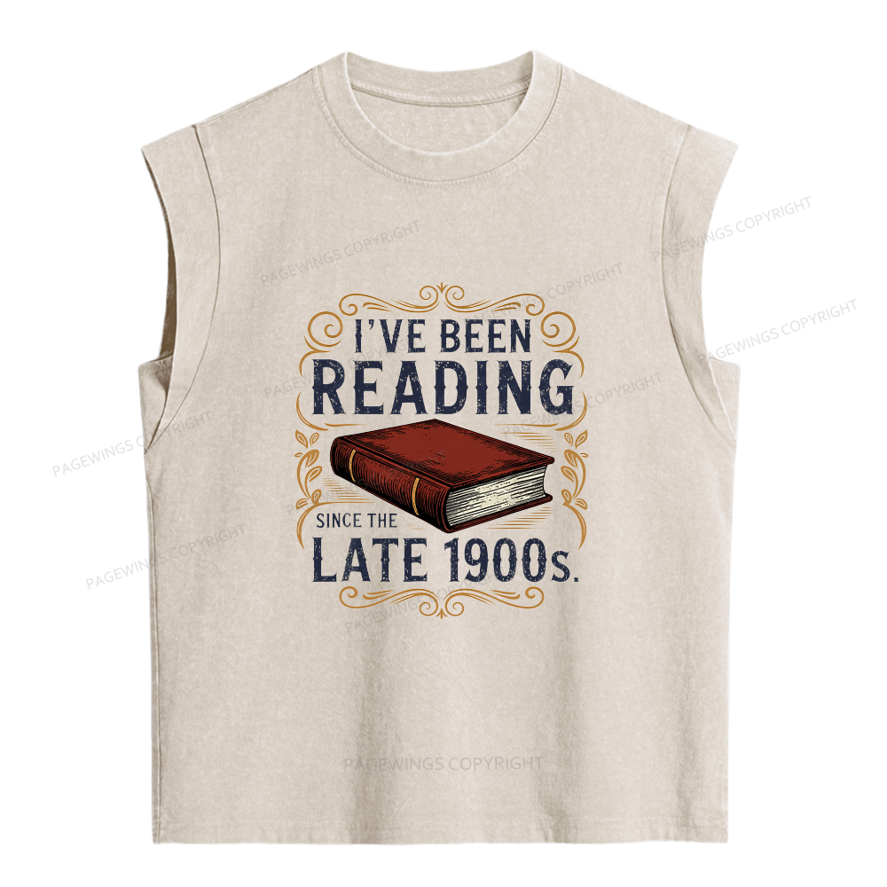 Pagewings I've Been Reading Women's Washed Tank Top