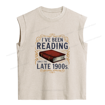 Pagewings I've Been Reading Women's Washed Tank Top