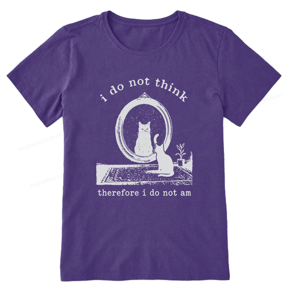 Pagewings I Do Not Think Therefore16263 Bookish Unisex Classic T-shirt