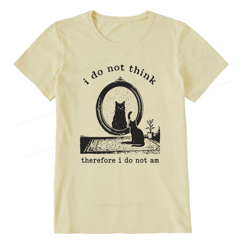 Pagewings I Do Not Think Therefore16263 Bookish Unisex Classic T-shirt