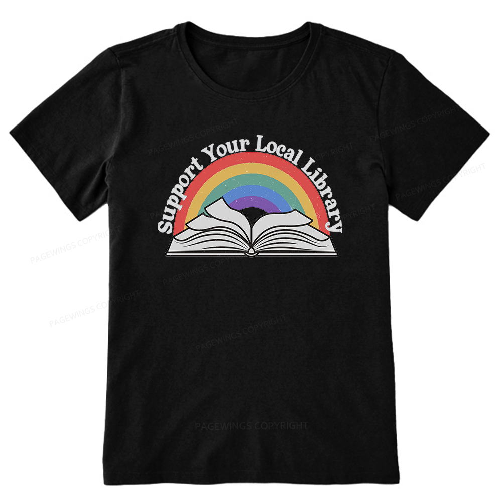 Pagewings Support Your Local Library Unisex Classic T-shirt
