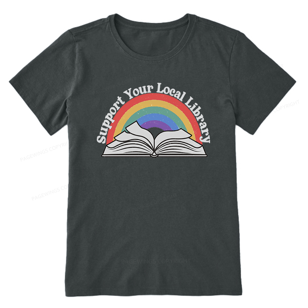 Pagewings Support Your Local Library Unisex Classic T-shirt