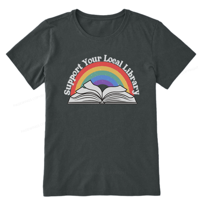 Pagewings Support Your Local Library Unisex Classic T-shirt