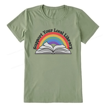 Pagewings Support Your Local Library Unisex Classic T-shirt