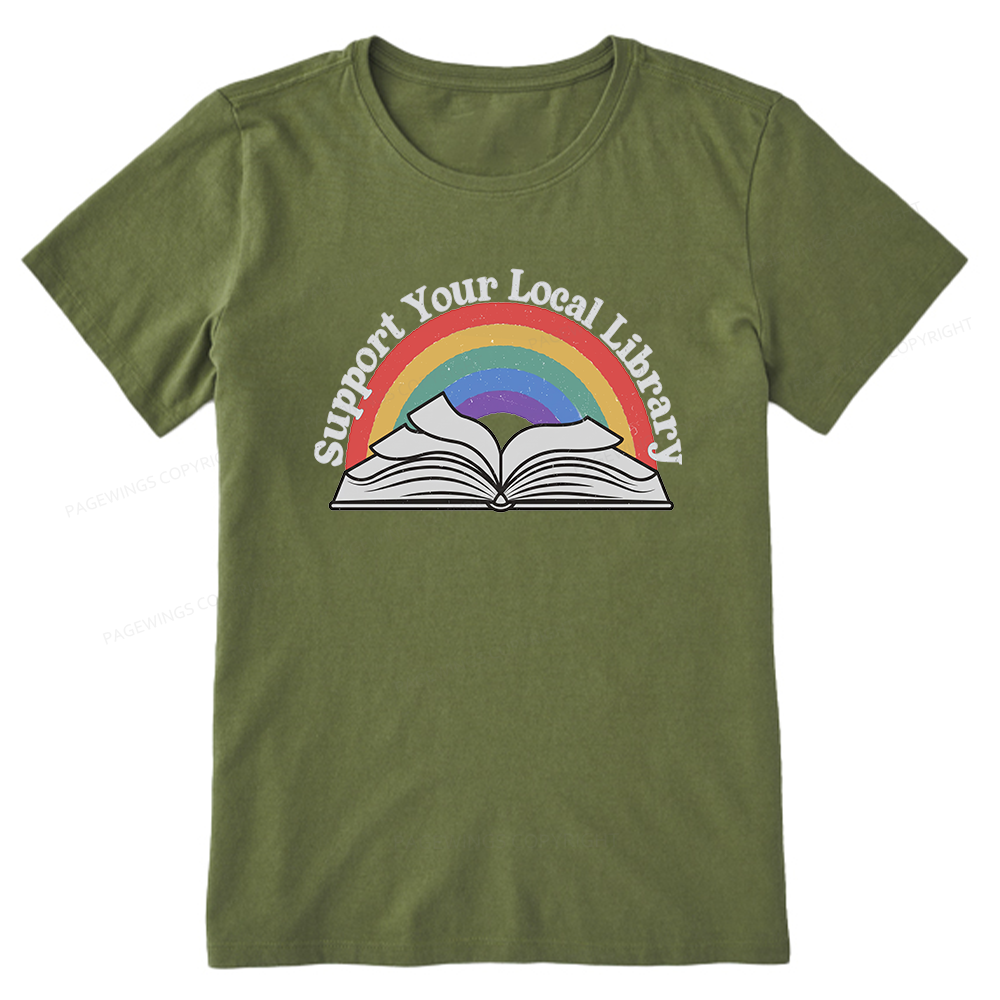 Pagewings Support Your Local Library Unisex Classic T-shirt