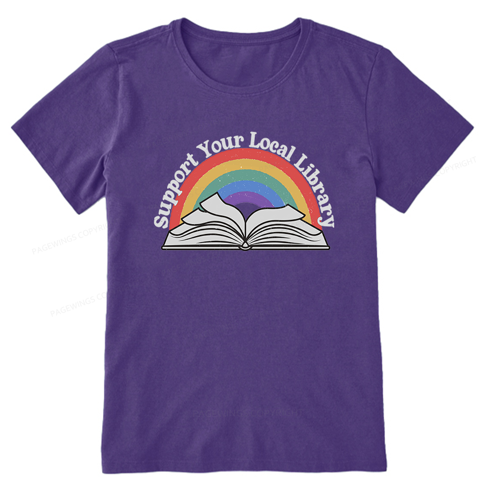Pagewings Support Your Local Library Unisex Classic T-shirt