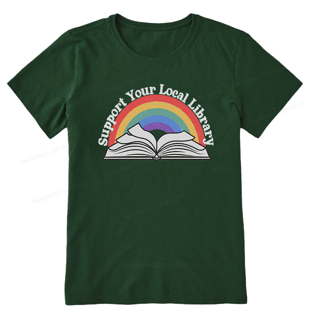 Pagewings Support Your Local Library Unisex Classic T-shirt