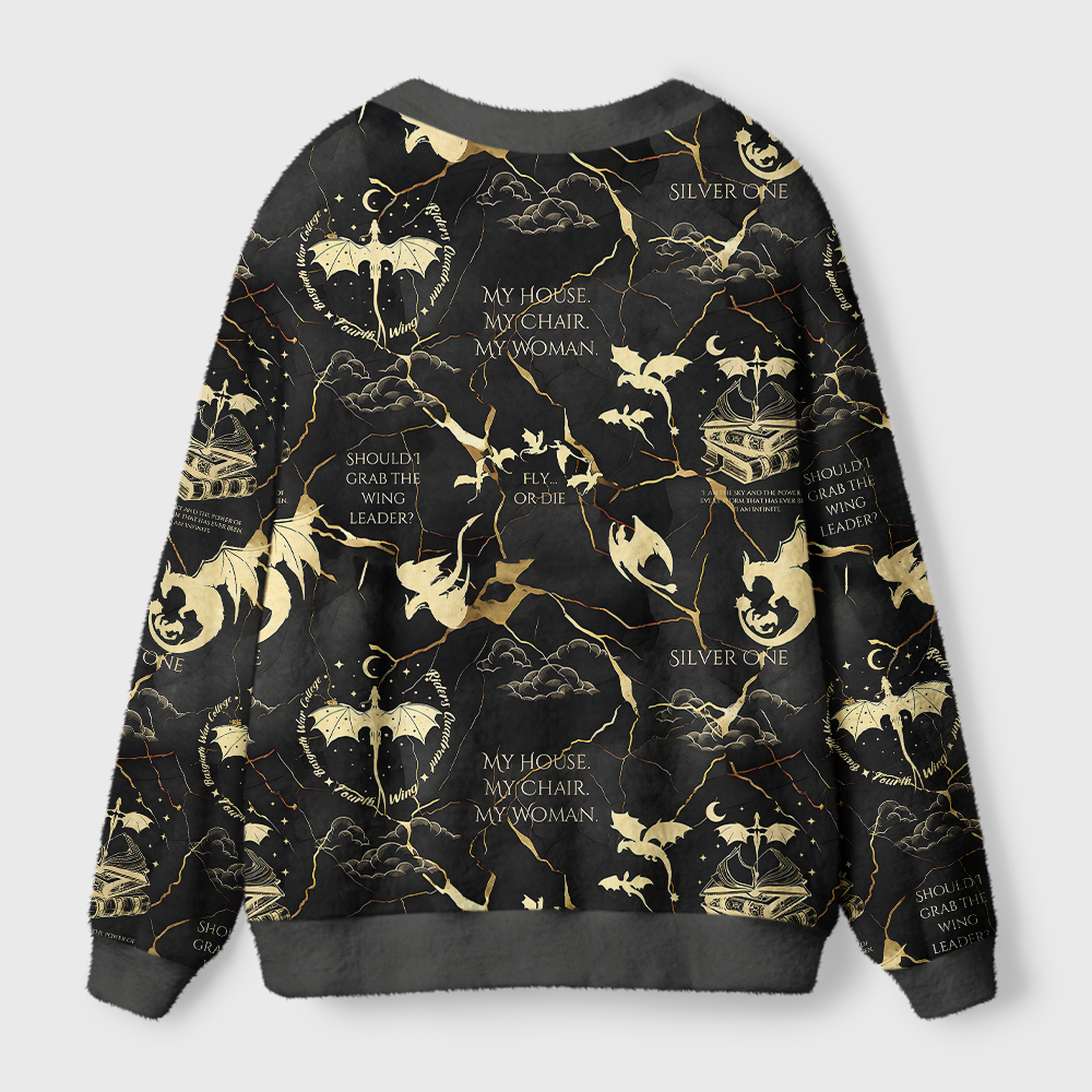 Pagewings Silver One Light Knit Unisex Cardigan Sweaters