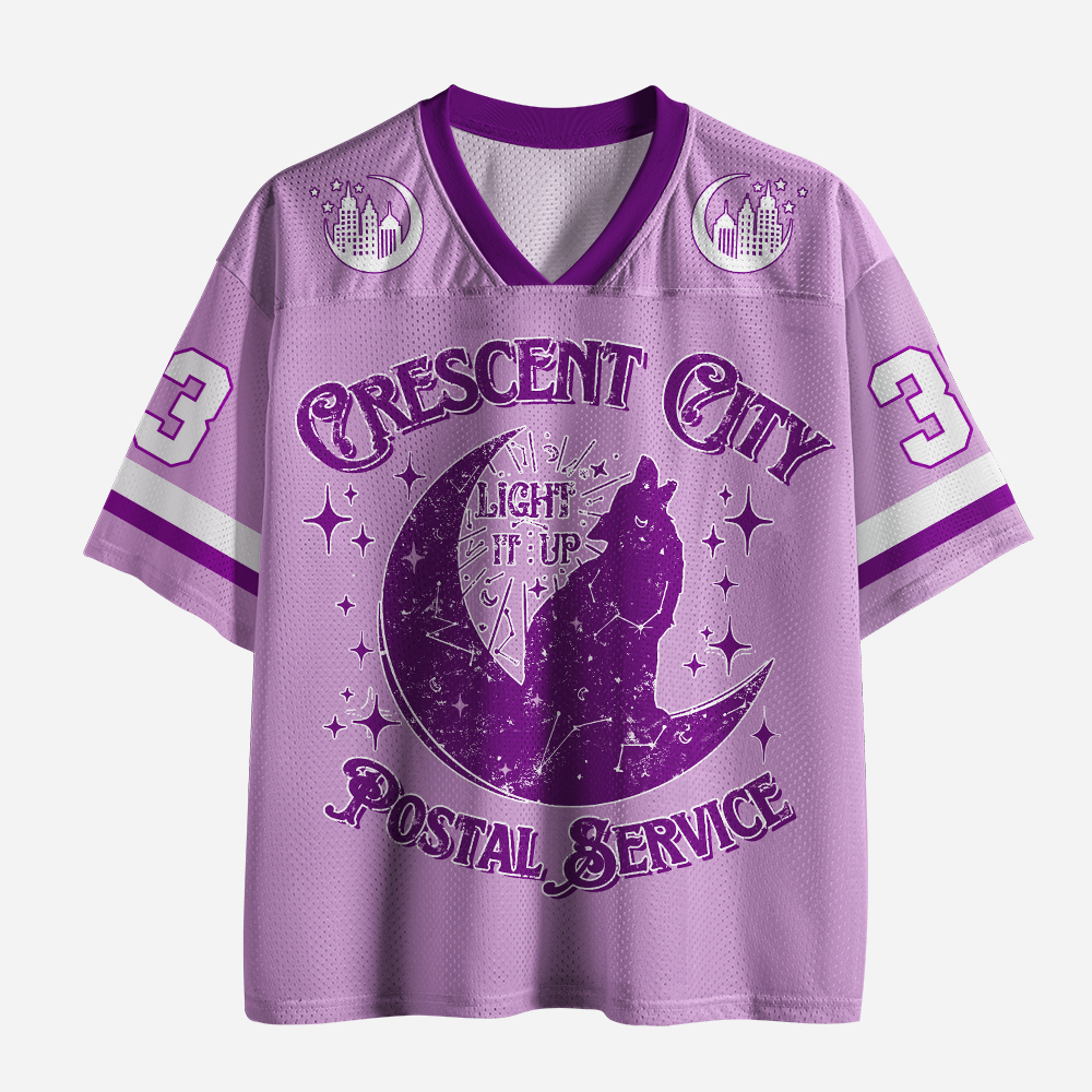 Pagewings Crescent City Postal Service Unisex Mesh Jersey