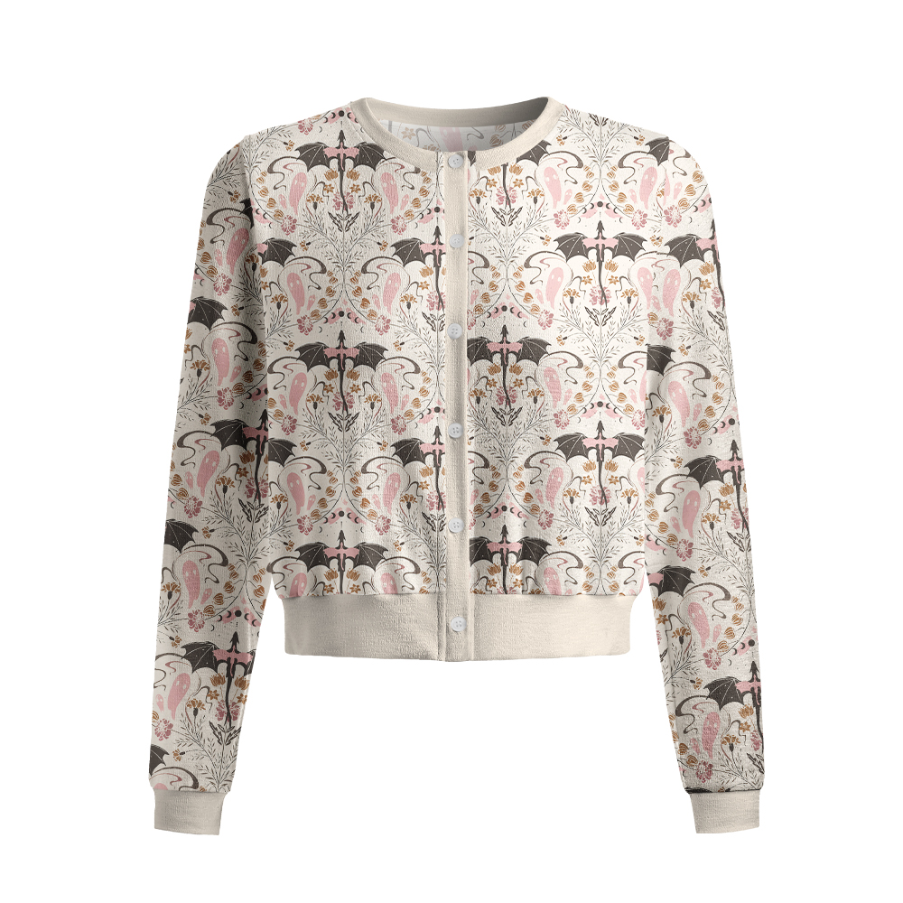 Pagewings Fantasy Book Lover Cardigan Sweaters