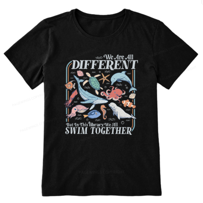 Pagewings We All Swim Together Unisex Classic T-shirt