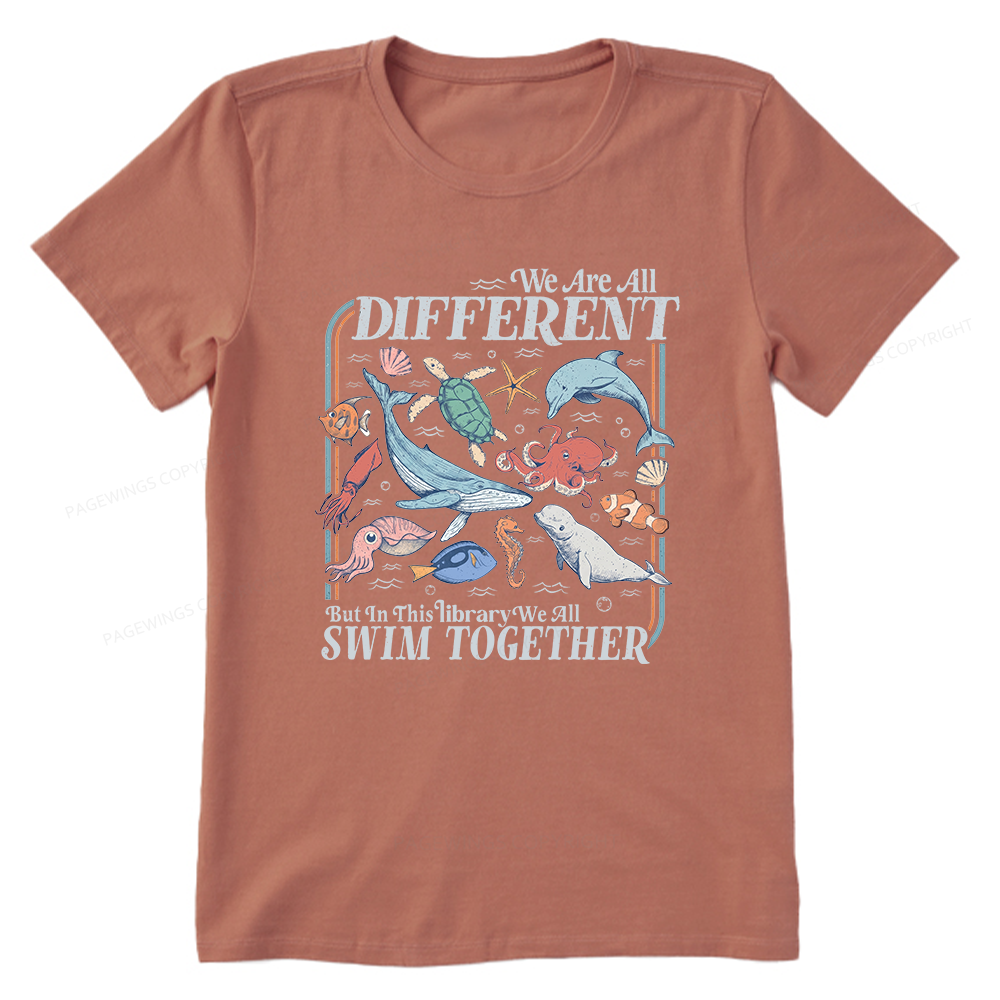 Pagewings We All Swim Together Unisex Classic T-shirt