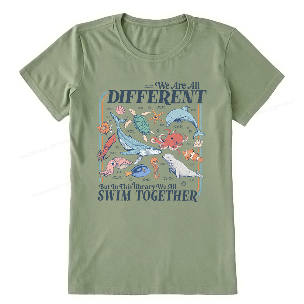 Pagewings We All Swim Together Unisex Classic T-shirt