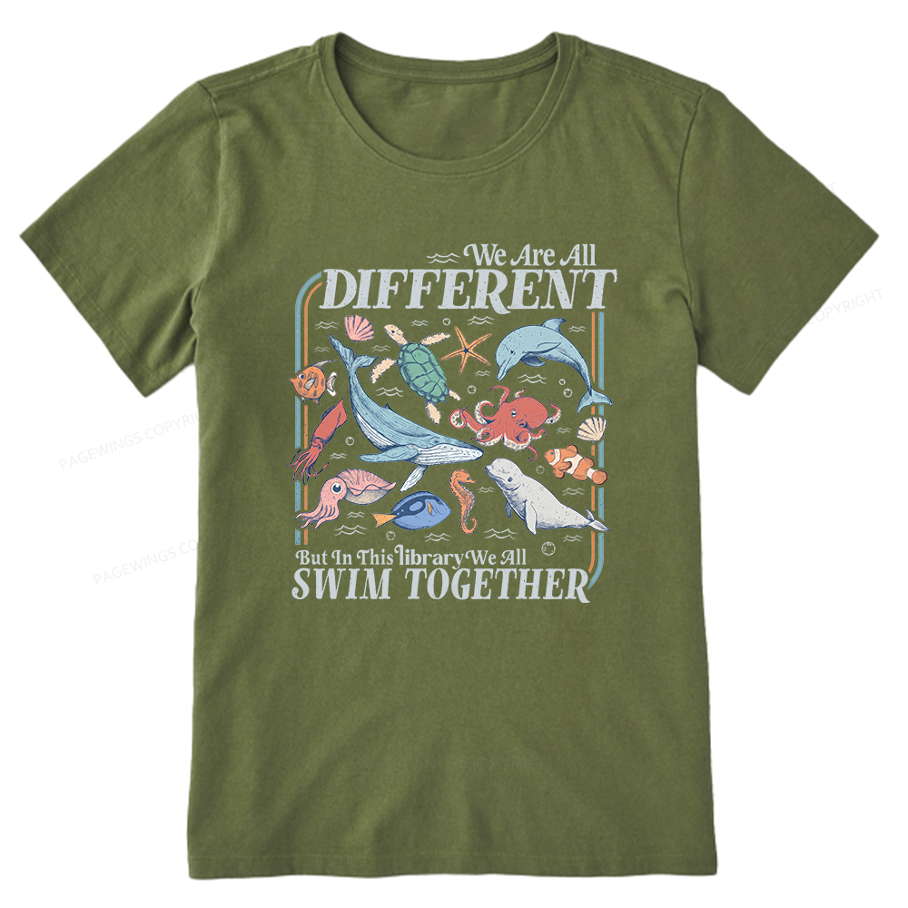 Pagewings We All Swim Together Unisex Classic T-shirt