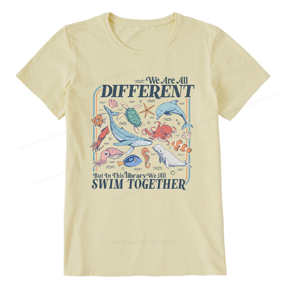 Pagewings We All Swim Together Unisex Classic T-shirt