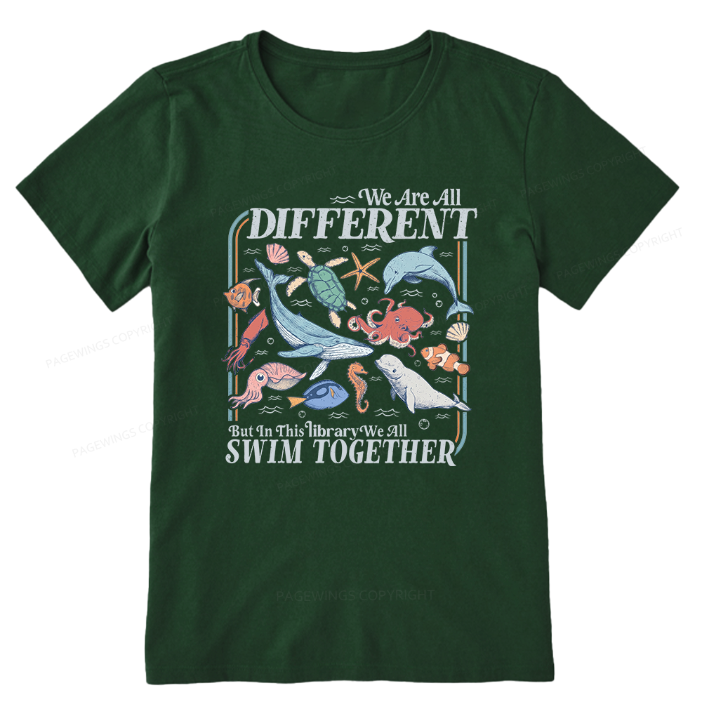 Pagewings We All Swim Together Unisex Classic T-shirt