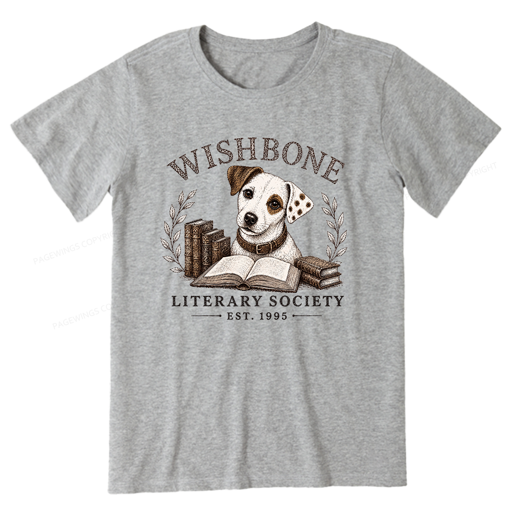 Pagewings Wishbone Literary Society Unisex Classic T-shirt